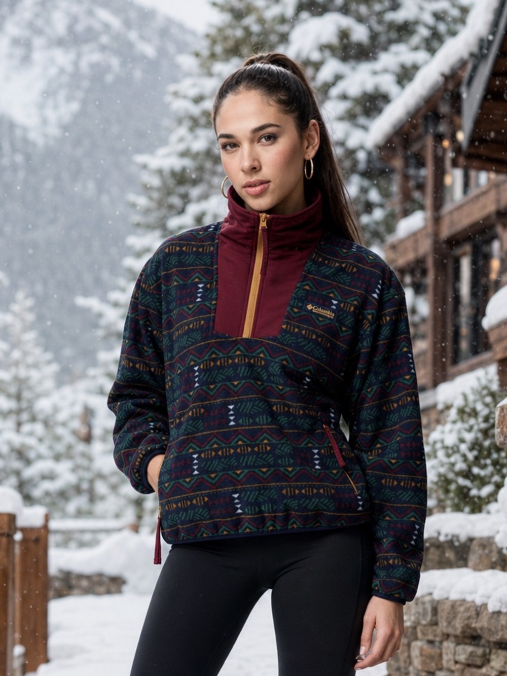 Columbia Sequoia Grove Printed 1/2-Zip Pullover